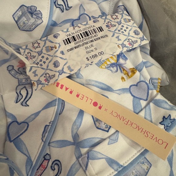 Roller Rabbit Blue and White Long Sleeve Top - Picture 4 of 4